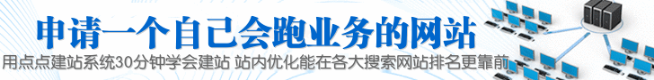 申请一个自己会跑业务的网站